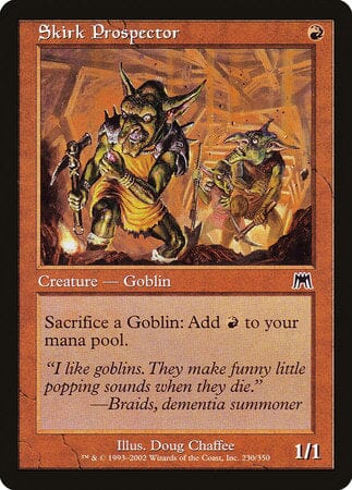 Skirk Prospector [Onslaught] MTG Single Magic: The Gathering  | Multizone: Comics And Games