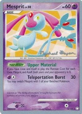 Mesprit LV.30 (14/123) (Happy Luck - Mychael Bryan) [World Championships 2010] Pokemon Single Pokémon  | Multizone: Comics And Games