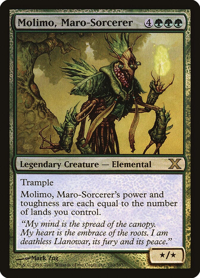 Molimo, Maro-Sorcerer (Premium Foil) [Tenth Edition] MTG Single Magic: The Gathering  | Multizone: Comics And Games