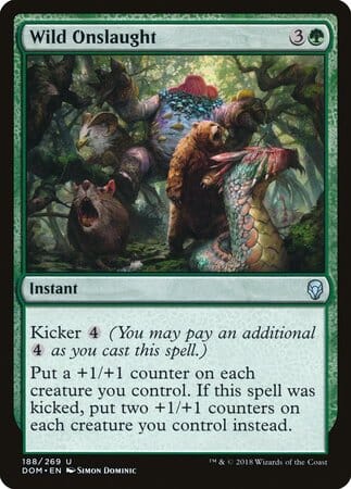 Wild Onslaught [Dominaria] MTG Single Magic: The Gathering  | Multizone: Comics And Games