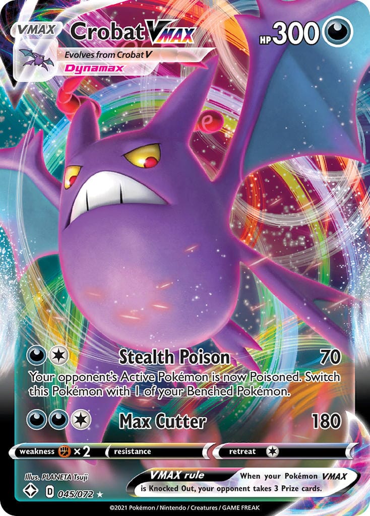 Crobat VMAX (045/072) [Sword & Shield: Shining Fates] Pokemon Single Pokémon  | Multizone: Comics And Games