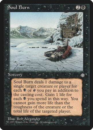 Soul Burn [Ice Age] MTG Single Magic: The Gathering  | Multizone: Comics And Games