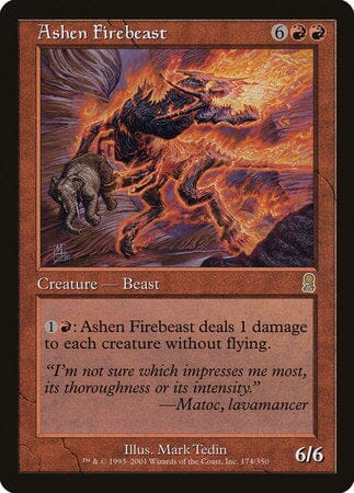 Ashen Firebeast [Odyssey] MTG Single Magic: The Gathering  | Multizone: Comics And Games