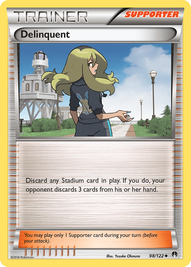 Delinquent (98/122) [XY: BREAKpoint] Pokemon Single Pokémon  | Multizone: Comics And Games