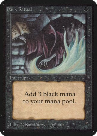 Dark Ritual [Limited Edition Alpha] MTG Single Magic: The Gathering  | Multizone: Comics And Games