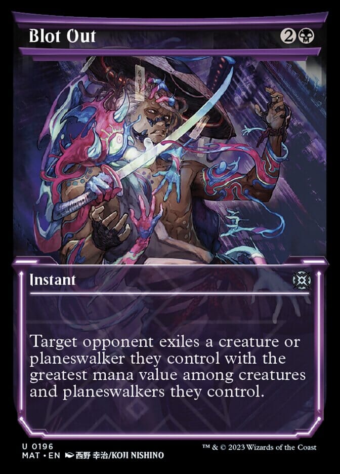 Blot Out (Showcase Halo Foil) [March of the Machine: The Aftermath] MTG Single Magic: The Gathering  | Multizone: Comics And Games
