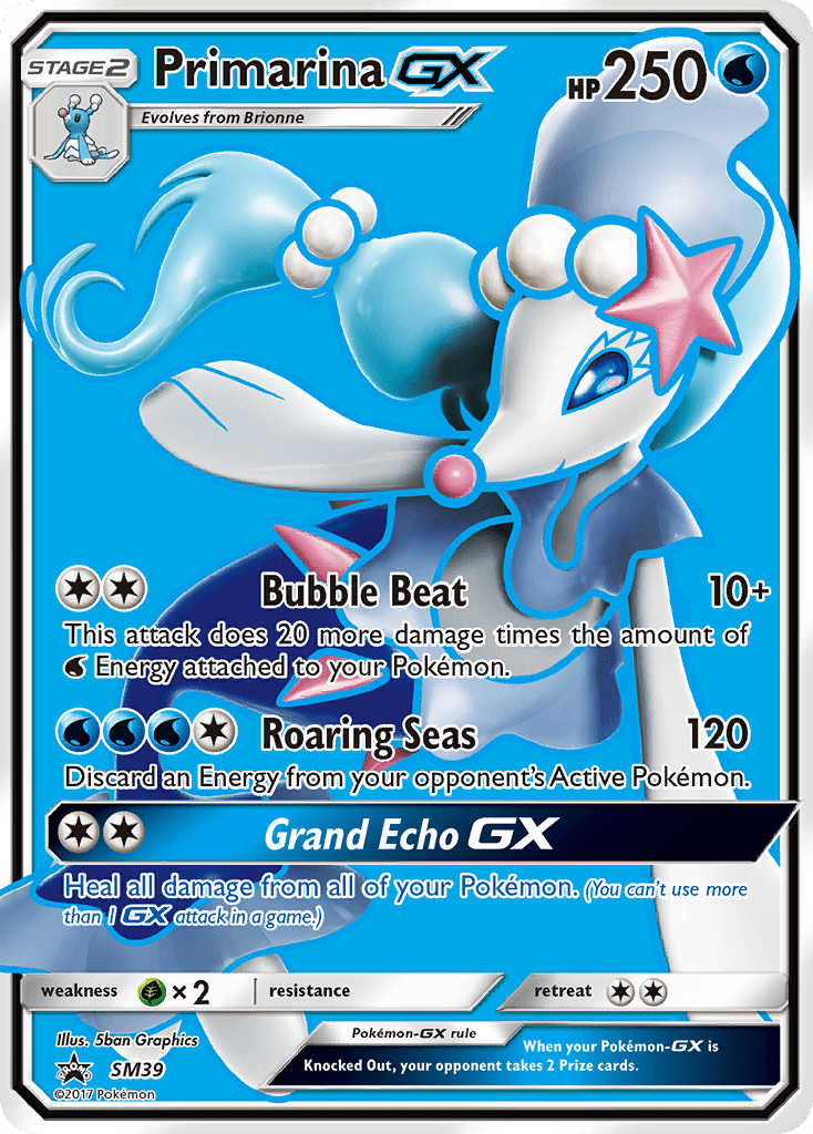Primarina GX (SM39) [Sun & Moon: Black Star Promos] Pokemon Single Pokémon  | Multizone: Comics And Games