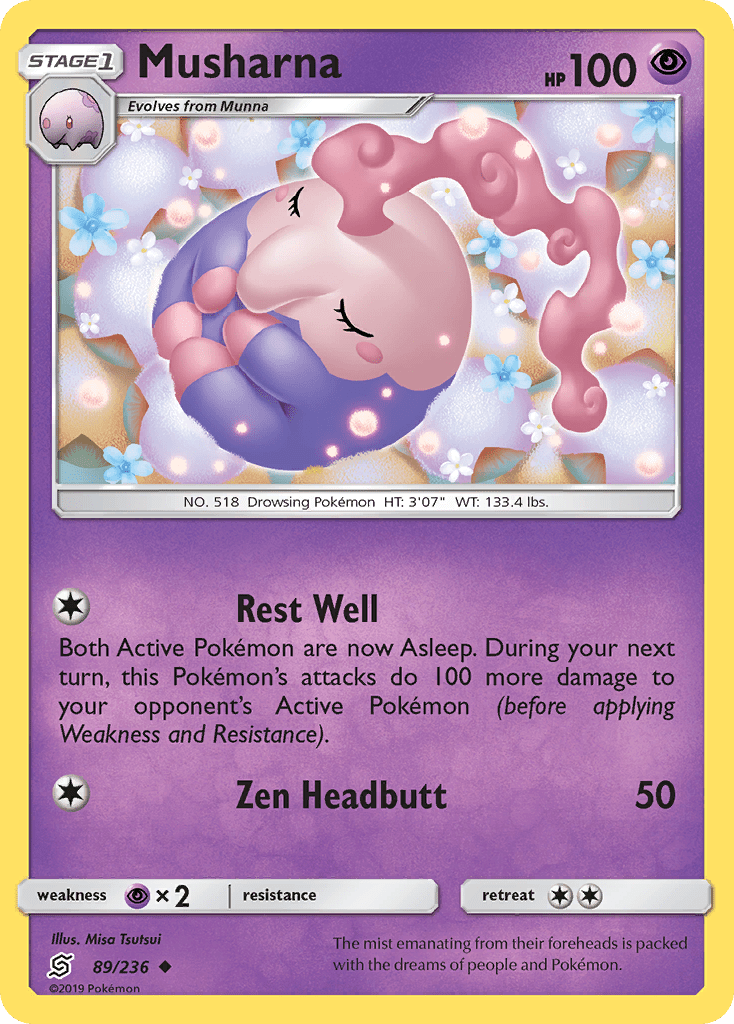 Musharna (89/236) [Sun & Moon: Unified Minds] Pokemon Single Pokémon  | Multizone: Comics And Games