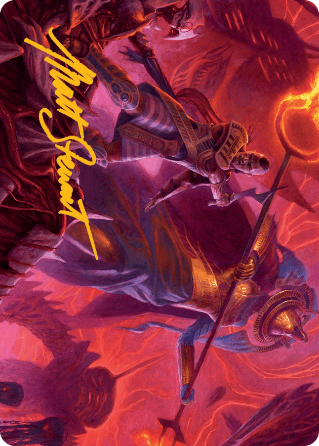 Djeru and Hazoret Art Card (Gold-Stamped Signature) [March of the Machine Art Series] MTG Single Magic: The Gathering  | Multizone: Comics And Games