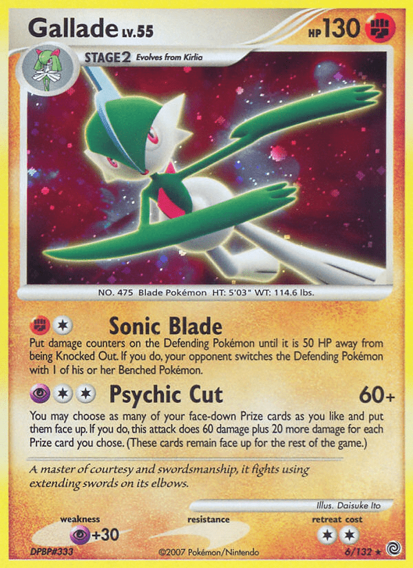 Gallade (6/132) [Diamond & Pearl: Secret Wonders] Pokemon Single Pokémon  | Multizone: Comics And Games