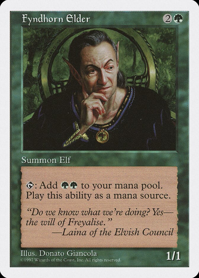 Fyndhorn Elder [Fifth Edition] MTG Single Magic: The Gathering  | Multizone: Comics And Games