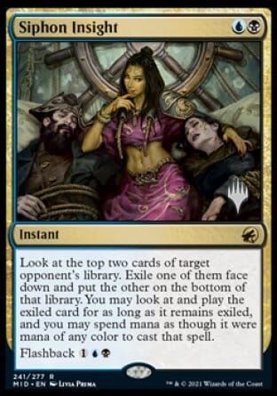 Siphon Insight (Promo Pack) [Innistrad: Midnight Hunt Promos] MTG Single Magic: The Gathering  | Multizone: Comics And Games