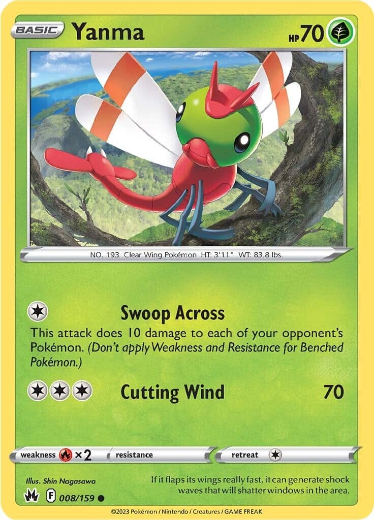 Yanma (008/159) [Sword & Shield: Crown Zenith] Pokemon Single Pokémon  | Multizone: Comics And Games