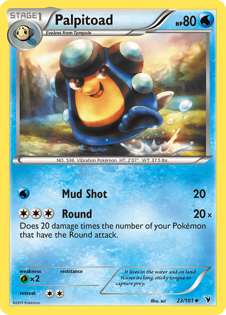 Palpitoad (23/101) [Black & White: Noble Victories] Pokemon Single Pokémon  | Multizone: Comics And Games