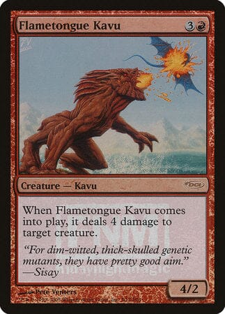 Flametongue Kavu [Friday Night Magic 2005] MTG Single Magic: The Gathering  | Multizone: Comics And Games