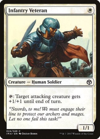 Infantry Veteran [Iconic Masters] MTG Single Magic: The Gathering  | Multizone: Comics And Games