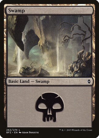 Swamp (262) [Battle for Zendikar] MTG Single Magic: The Gathering  | Multizone: Comics And Games