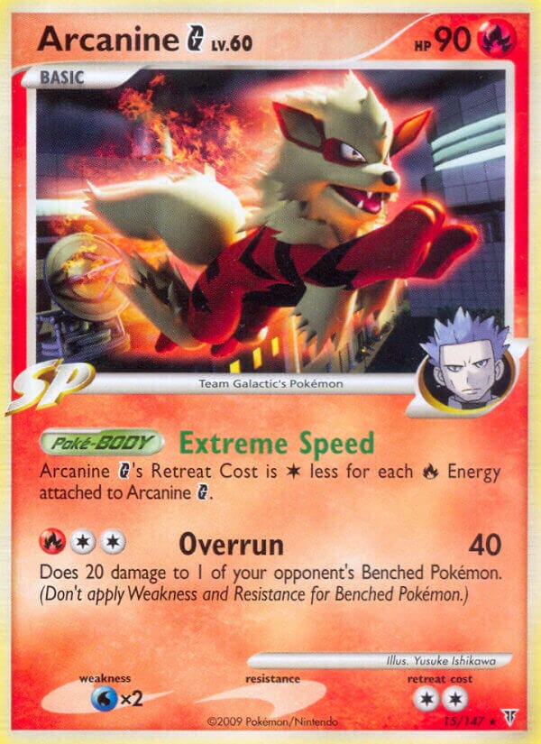 Arcanine G (15/147) (Theme Deck Exclusive) [Platinum: Supreme Victors] Pokemon Single Pokémon  | Multizone: Comics And Games