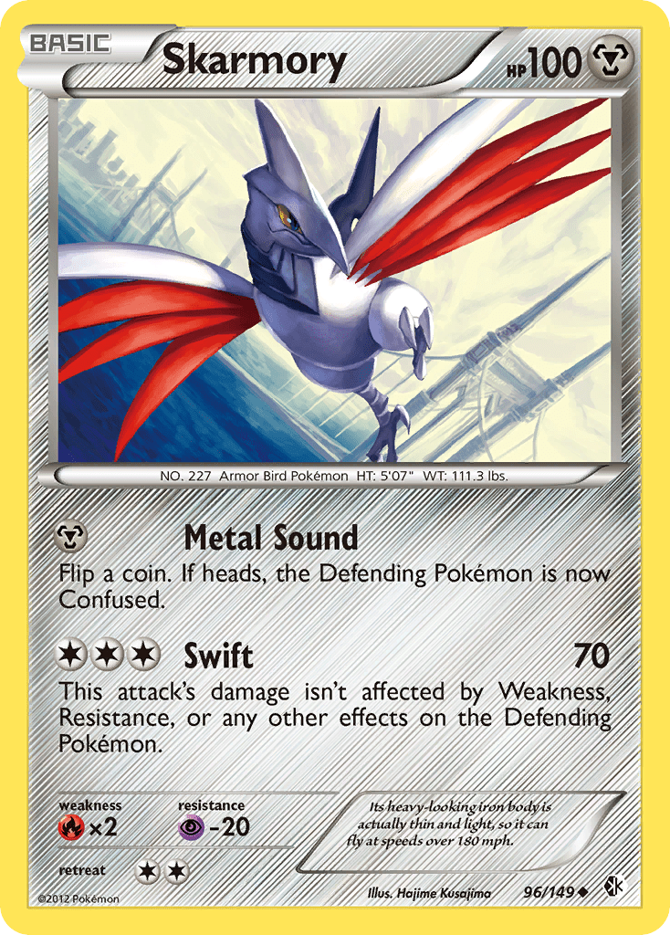 Skarmory (96/149) [Black & White: Boundaries Crossed] Pokemon Single Pokémon  | Multizone: Comics And Games