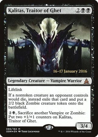 Kalitas, Traitor of Ghet [Oath of the Gatewatch Promos] MTG Single Magic: The Gathering  | Multizone: Comics And Games