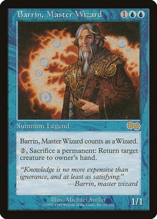 Barrin, Master Wizard [Urza's Saga] MTG Single Magic: The Gathering  | Multizone: Comics And Games