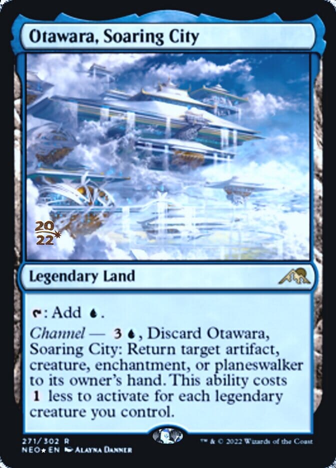 Otawara, Soaring City [Kamigawa: Neon Dynasty Prerelease Promos] MTG Single Magic: The Gathering  | Multizone: Comics And Games