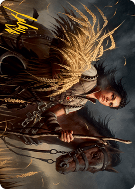 Ambitious Farmhand Art Card (Gold-Stamped Signature) [Innistrad: Midnight Hunt Art Series] MTG Single Magic: The Gathering  | Multizone: Comics And Games