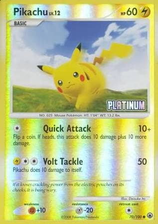 Pikachu (70/100) [Burger King Promos: 2009 Collection] Pokemon Single Pokémon  | Multizone: Comics And Games