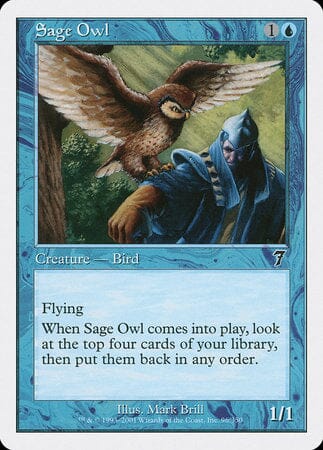 Sage Owl [Seventh Edition] MTG Single Magic: The Gathering  | Multizone: Comics And Games