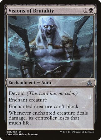 Visions of Brutality [Oath of the Gatewatch] MTG Single Magic: The Gathering  | Multizone: Comics And Games