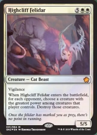 Highcliff Felidar [Game Night 2019] MTG Single Magic: The Gathering  | Multizone: Comics And Games