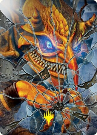 Reflection of Kiki-Jiki Art Card (Gold-Stamped Signature) [Kamigawa: Neon Dynasty Art Series] MTG Single Magic: The Gathering  | Multizone: Comics And Games