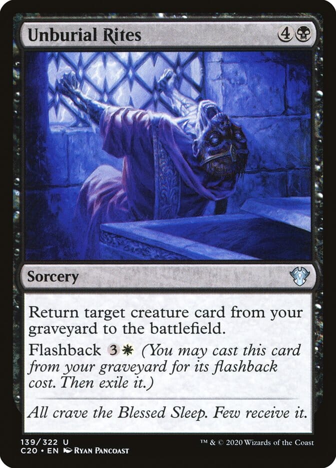 Unburial Rites [Commander 2020] MTG Single Magic: The Gathering  | Multizone: Comics And Games
