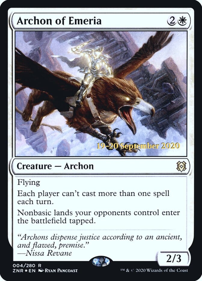 Archon of Emeria [Zendikar Rising Prerelease Promos] MTG Single Magic: The Gathering  | Multizone: Comics And Games