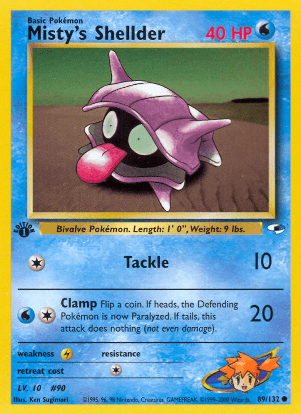 Misty's Shellder (89/132) [Gym Heroes 1st Edition] Pokemon Single Pokémon  | Multizone: Comics And Games