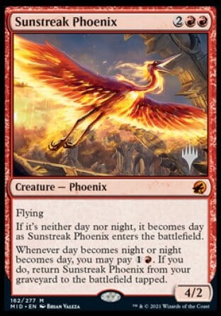 Sunstreak Phoenix (Promo Pack) [Innistrad: Midnight Hunt Promos] MTG Single Magic: The Gathering  | Multizone: Comics And Games