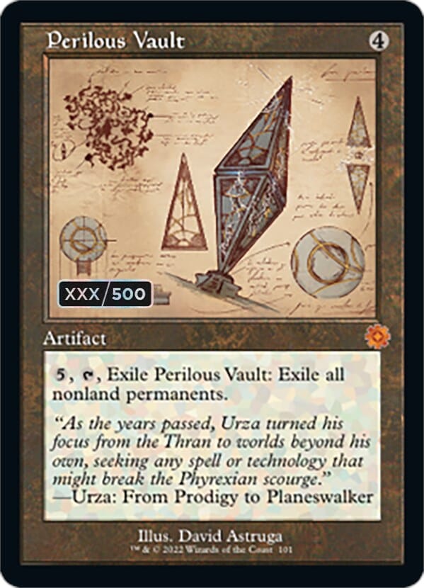 Perilous Vault (Retro Schematic) (Serial Numbered) [The Brothers' War Retro Artifacts] MTG Single Magic: The Gathering  | Multizone: Comics And Games