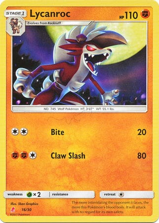 Lycanroc (16/30) [Sun & Moon: Trainer Kit - Lycanroc] Pokemon Single Pokémon  | Multizone: Comics And Games