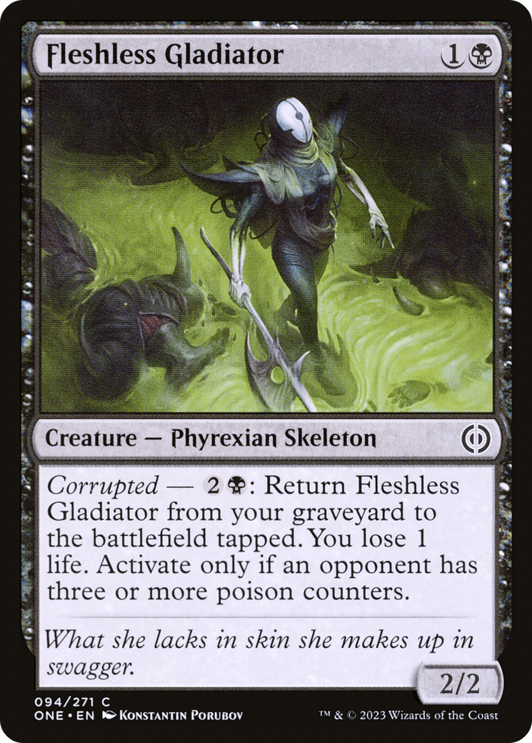 Fleshless Gladiator [Phyrexia: All Will Be One] MTG Single Magic: The Gathering  | Multizone: Comics And Games