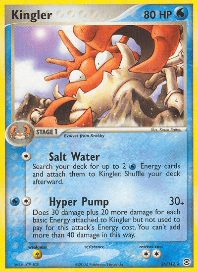 Kingler (26/112) [EX: FireRed & LeafGreen] Pokemon Single Pokémon  | Multizone: Comics And Games