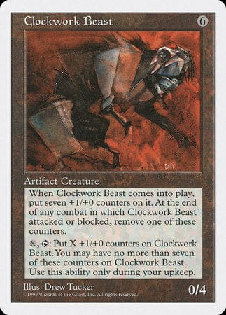 Clockwork Beast [Fifth Edition] MTG Single Magic: The Gathering  | Multizone: Comics And Games