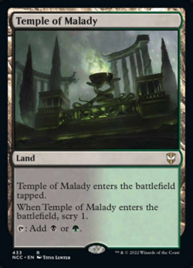 Temple of Malady [Streets of New Capenna Commander] MTG Single Magic: The Gathering  | Multizone: Comics And Games