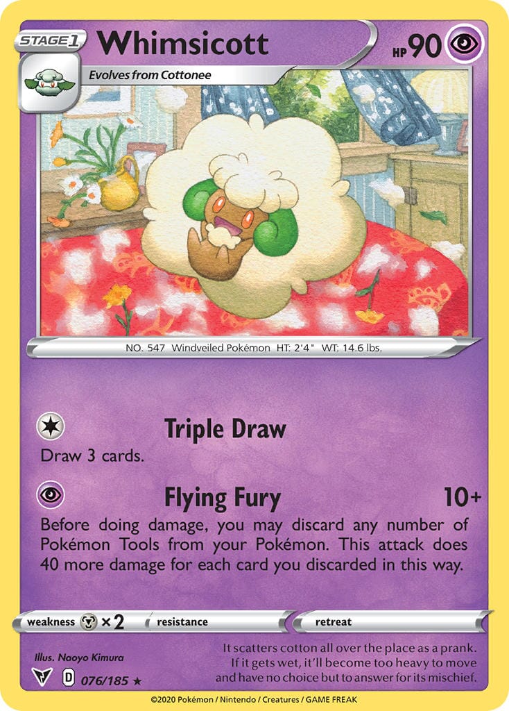 Whimsicott (076/185) [Sword & Shield: Vivid Voltage] Pokemon Single Pokémon  | Multizone: Comics And Games