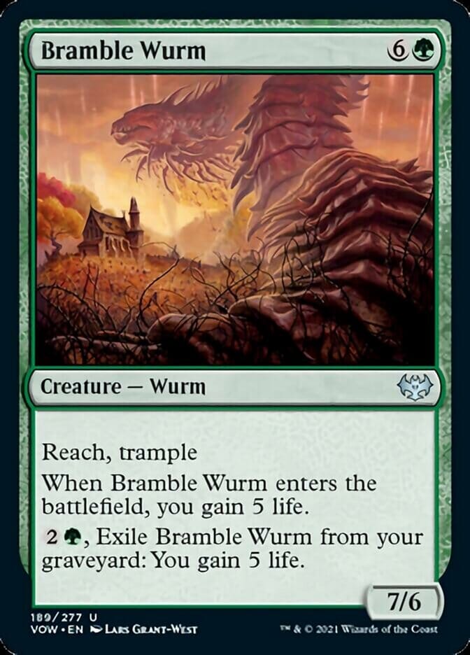 Bramble Wurm [Innistrad: Crimson Vow] MTG Single Magic: The Gathering  | Multizone: Comics And Games