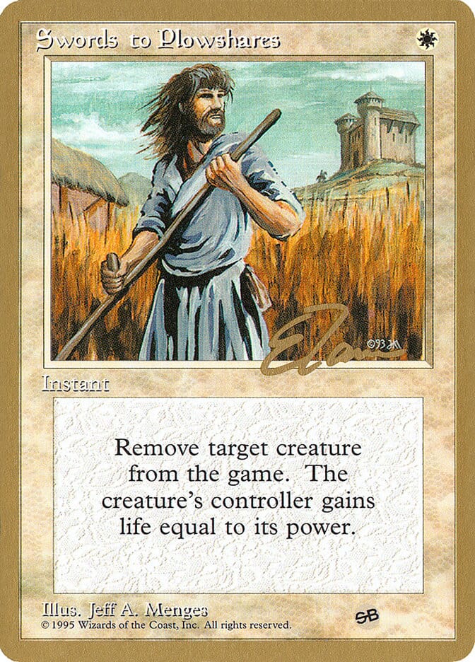 Swords to Plowshares (Eric Tam) (SB) [Pro Tour Collector Set] MTG Single Magic: The Gathering  | Multizone: Comics And Games