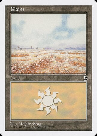 Plains (166) [Portal Three Kingdoms] MTG Single Magic: The Gathering  | Multizone: Comics And Games