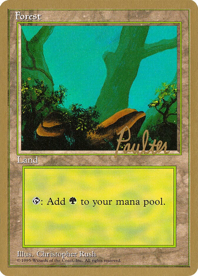 Forest (pp378) (Preston Poulter) [Pro Tour Collector Set] MTG Single Magic: The Gathering  | Multizone: Comics And Games