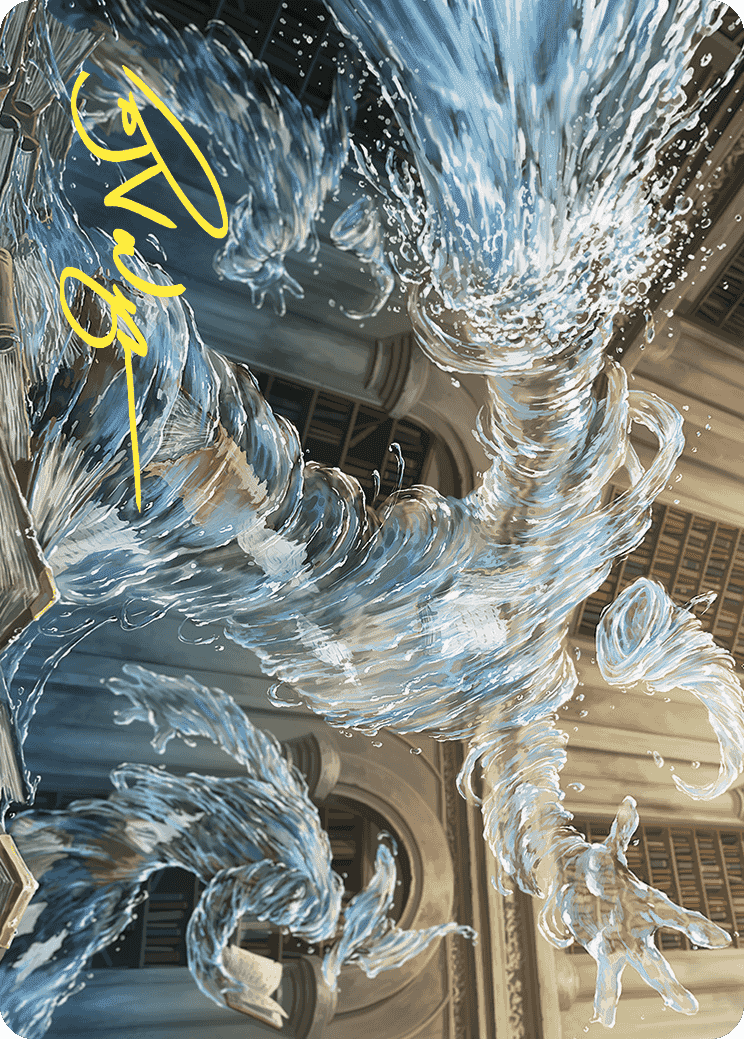 Splashy Spellcaster Art Card (Gold-Stamped Signature) [Wilds of Eldraine Art Series] MTG Single Magic: The Gathering  | Multizone: Comics And Games