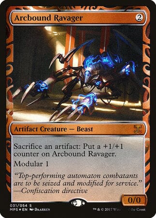 Arcbound Ravager [Kaladesh Inventions] MTG Single Magic: The Gathering  | Multizone: Comics And Games