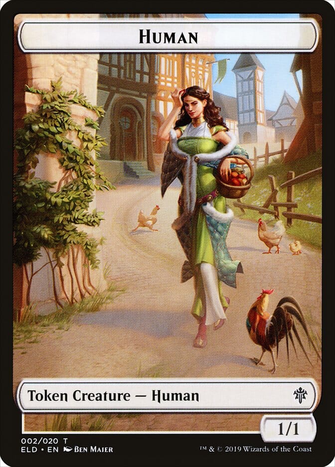 Human [Throne of Eldraine Tokens] MTG Single Magic: The Gathering  | Multizone: Comics And Games